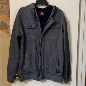 Quicksilver sweatshirt type jacket size L